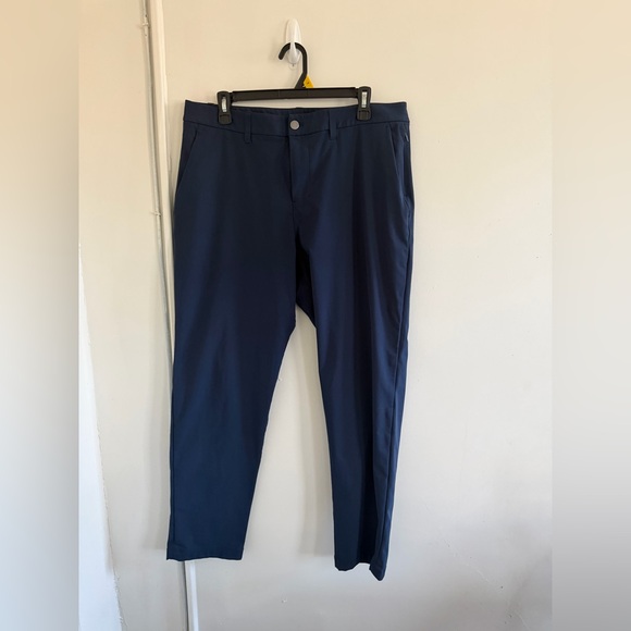 lululemon athletica Other - Lululemon ABC Slim-Fit Trouser Pant Men’s navy blue Warpstreme LM5AO5S Sz 35